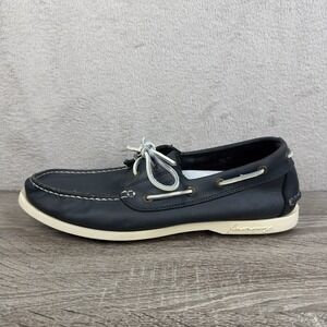 Canoos Golf‎ Shoes Men's Size 11 Blue Leather Boat Loafers